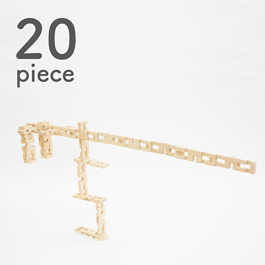 mizinko117　手作り組み木　龍(横型)と(縦型)、二点 つみき 22ピース | more trees store【JP】